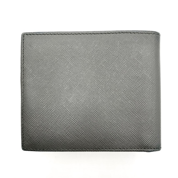 PRADA SAFFIANO Bi-Fold Wallet in Mercurio (Grey) BNIB - Picture 2 of 12